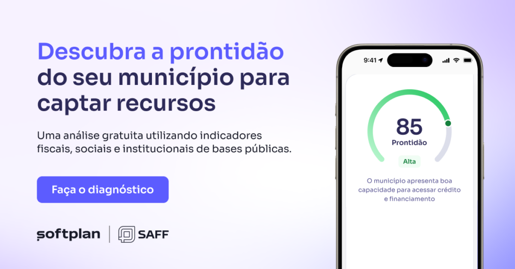 banner diagnóstico de prontidão municipal SAFF Softplan